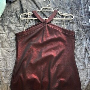 INC International Concepts Shimmering Burgundy Camisole